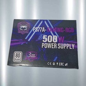 Zenix PS77A Power Supply Gaming RGB 500W